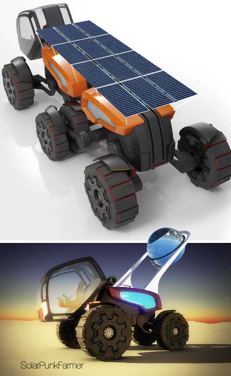 Solarpunk tractor